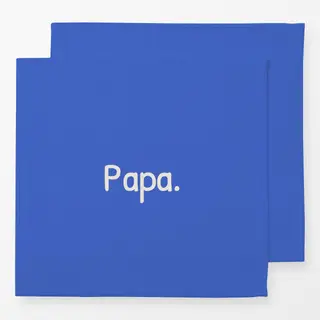 Servietten Papa blau