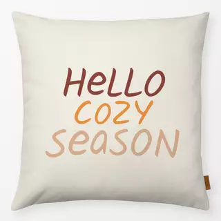 Kissen Hello Cozy Season Beige
