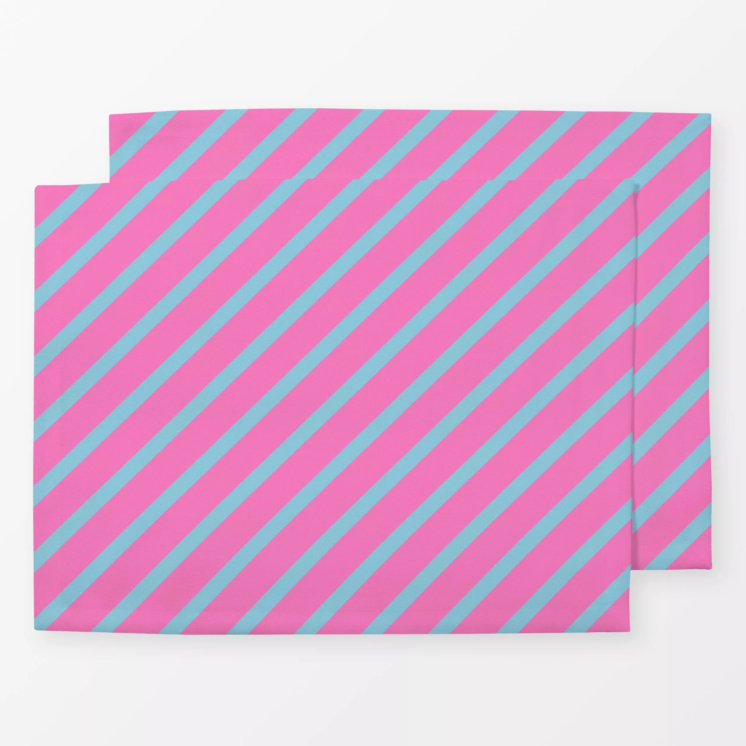 Tischset Streifen Pink Blau, gemustert, von Jana Moßmann