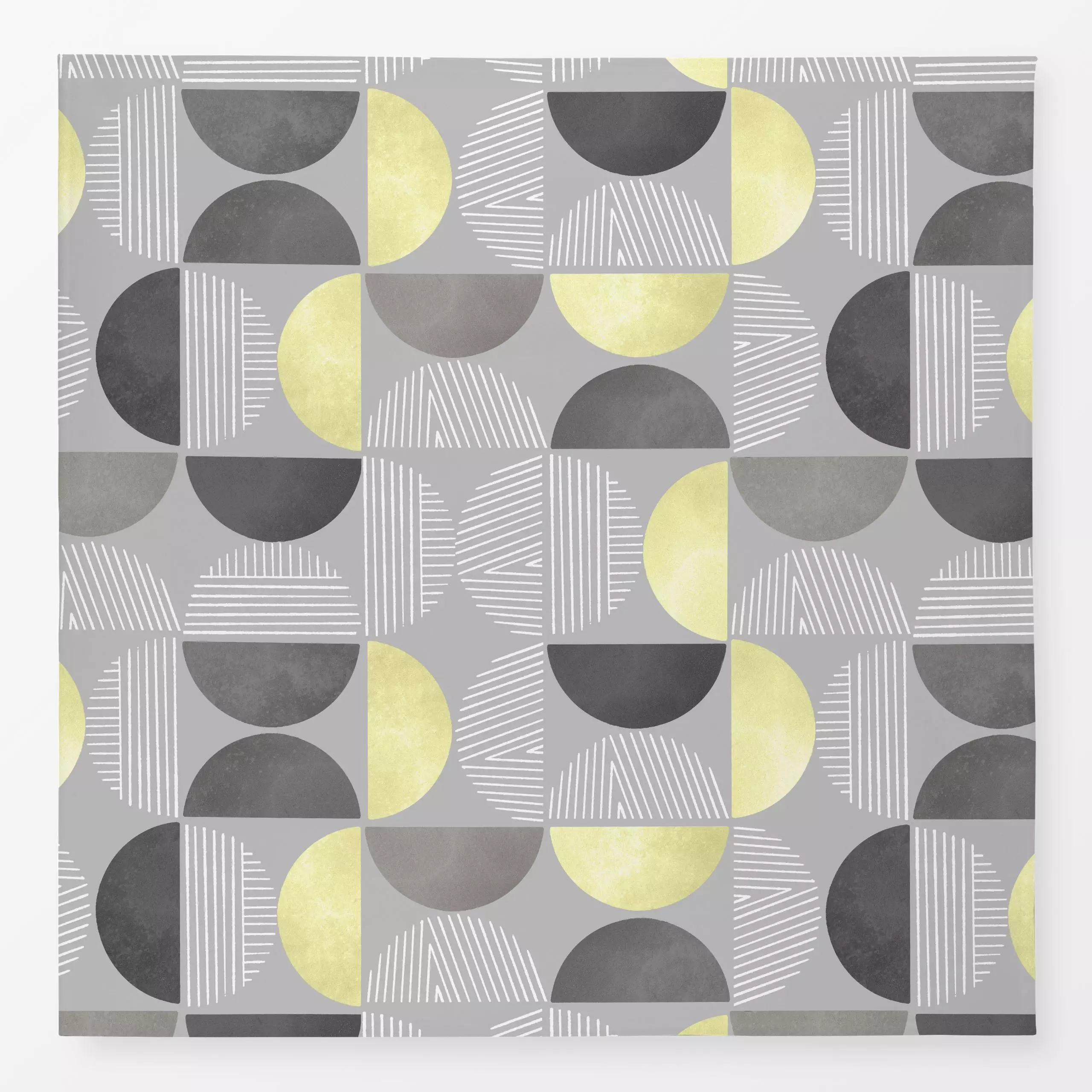 Tischdecke Dots & Stripes - Symbole & Muster - von „Studio Kesse"; boho, minimal, abstrakt, Retro, Dots, Scandinavian, Scand...