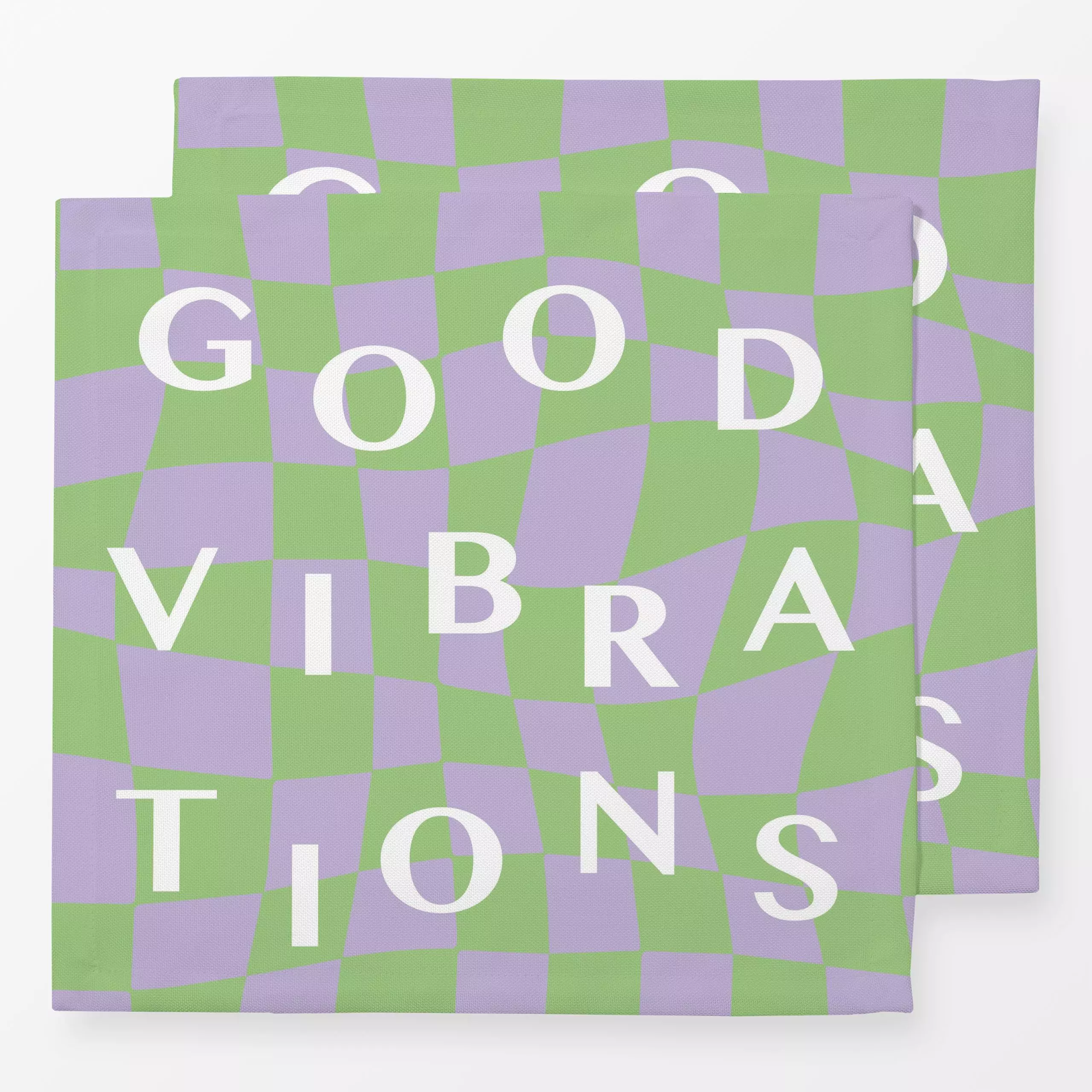 Servietten Good Vibrations - Sommer, Sprüche & Schriftzüge, Symbole & Muster - von „Maren Gross "; Zitate und Slogans, trend...