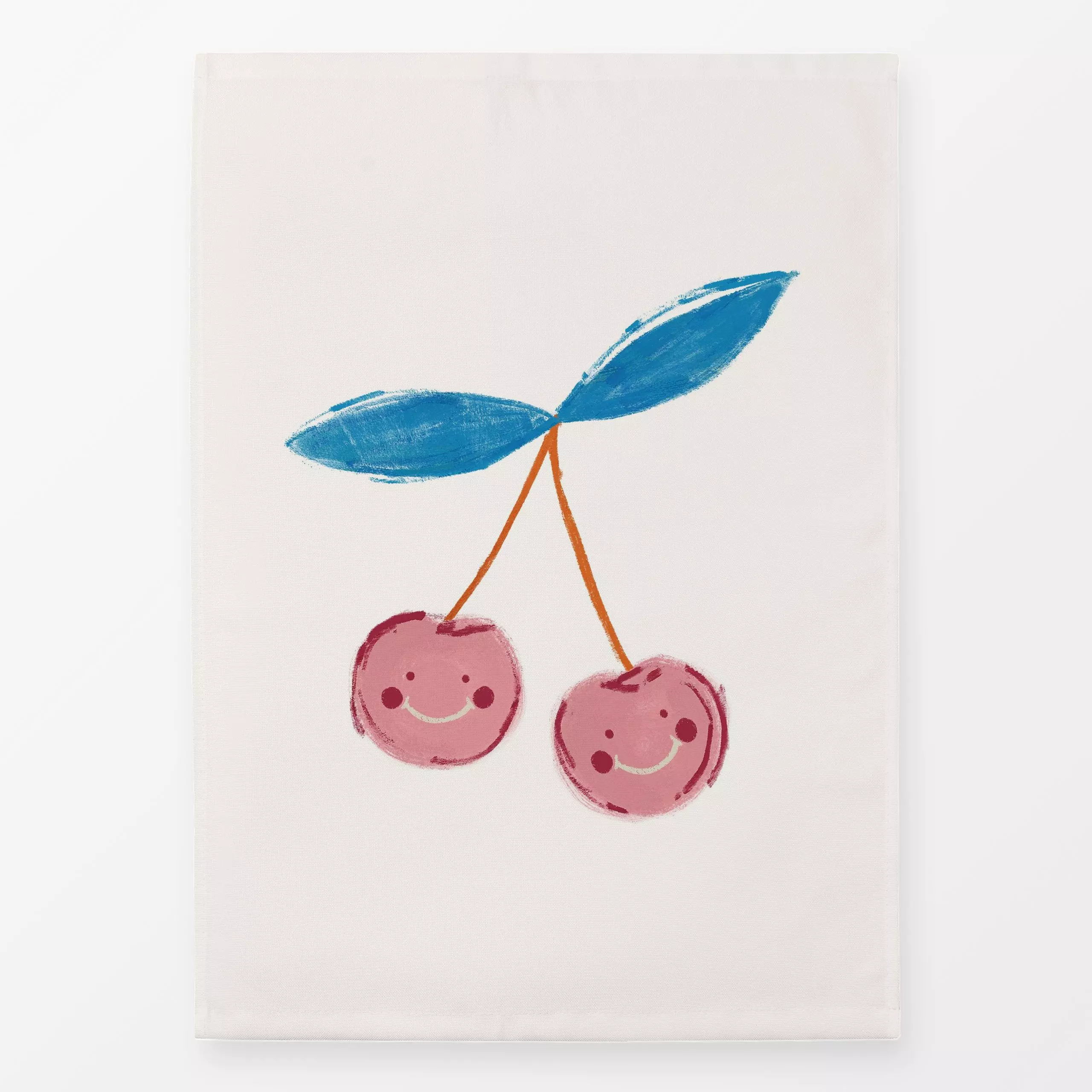 Geschirrtücher Cute Cherries | Print - Kinderzimmer & Motive für Kinder - von „moDeern Design Studio"; Obst, Kinder, rosa, K...