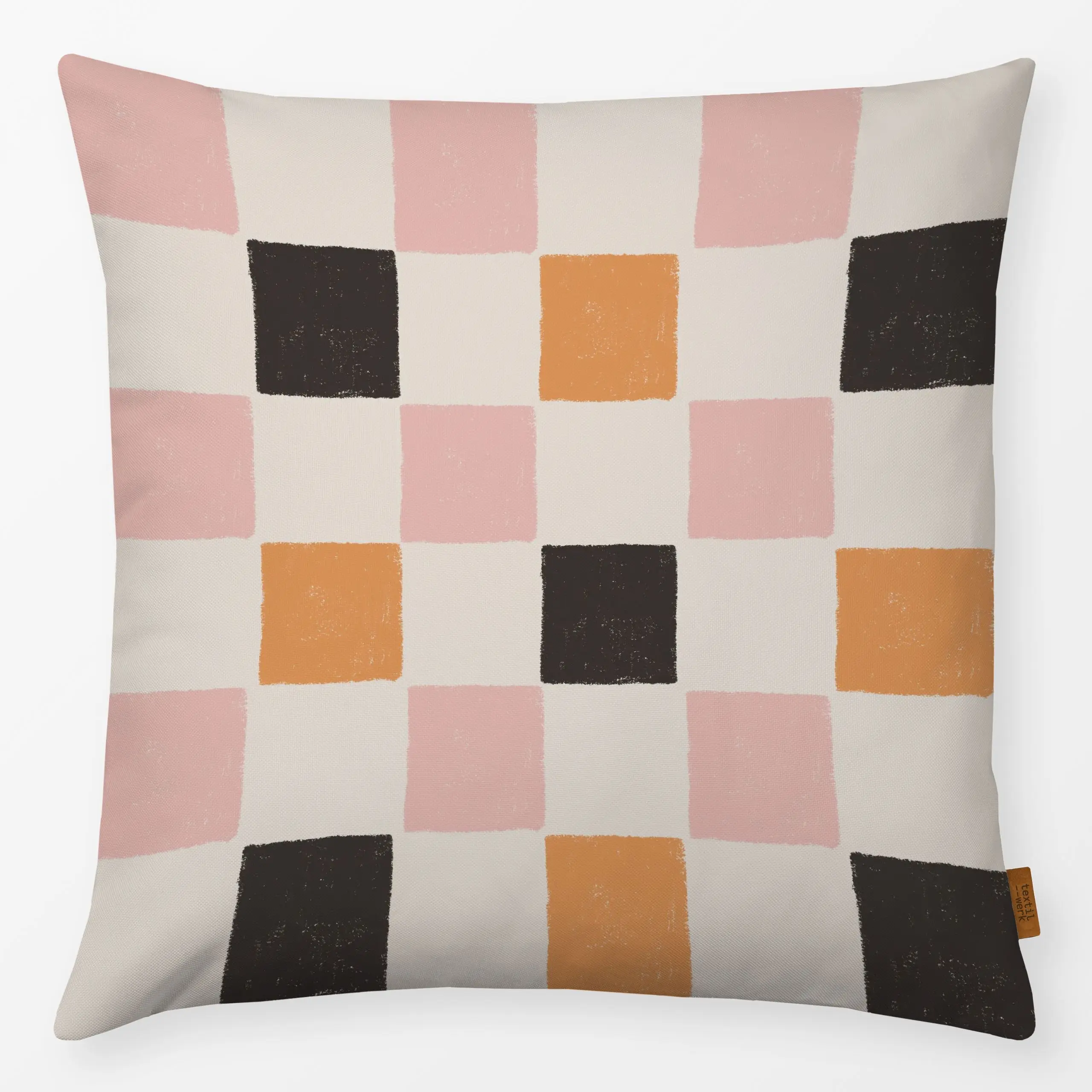 Kissen Halloween Karos - Herbst, Symbole & Muster, Anlässe - von „Menina Lisboa "; Geometrisch, modern, Herbst, kariert, kle...