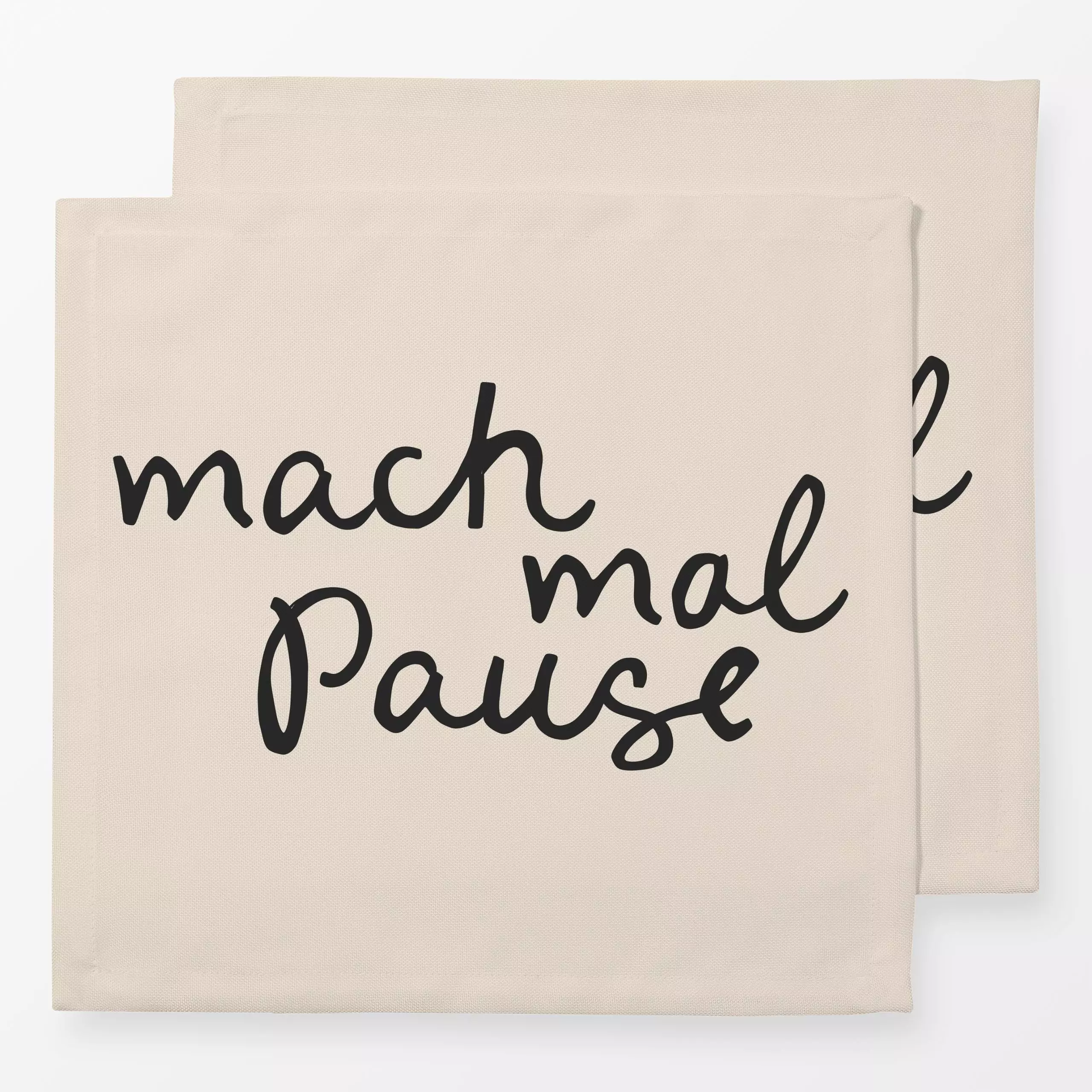 Servietten Mach mal Pause - Herbst, Sprüche & Schriftzüge, Winter - von „Studio Kesse"; achtsamkeit, Couch, selfcare, Sofaki...