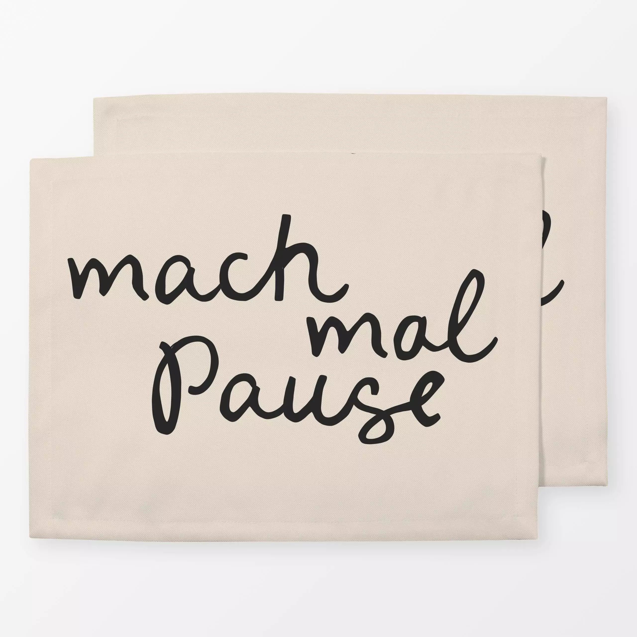 Tischset Mach mal Pause - Herbst, Sprüche & Schriftzüge, Winter - von „Studio Kesse"; achtsamkeit, Couch, selfcare, Sofakiss...