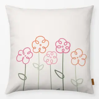 Kissen Blumen Gang bunt