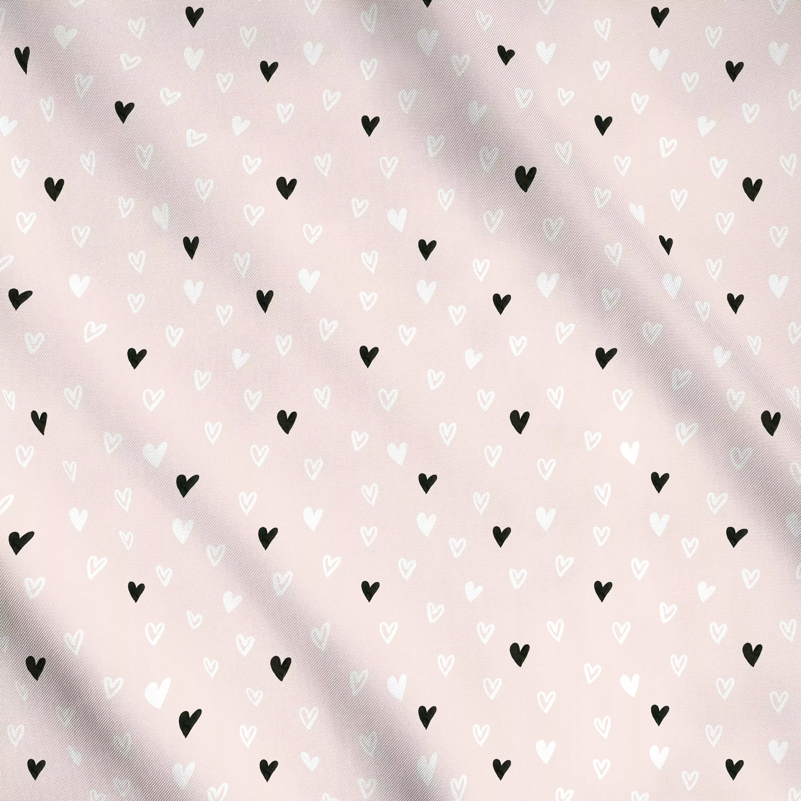 Meterware Romantic Love - Liebe, Romantik & Pride, Sprüche & Schriftzüge - von „Katrin Graff"; boho, minimal, Love, Herzen, ...