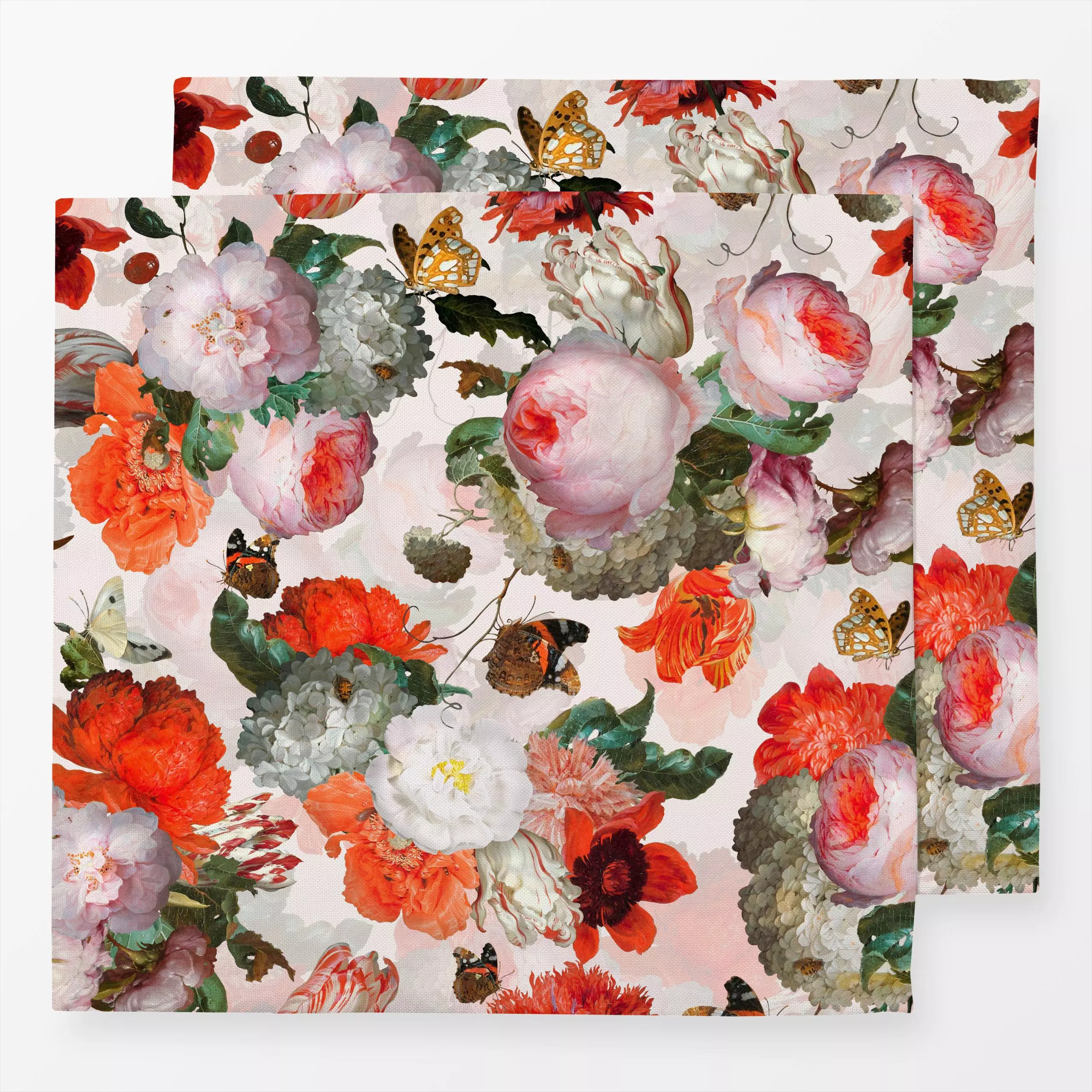 Servietten Jan Davidsz de Heem Blumen - Blumen & Florales, Retro & Vintage - von „Uta Naumann“; boho, Muster, Blumen, Rosen,...