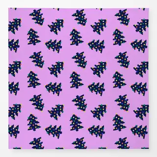 Tischdecke Colorful Christmas Tree 1