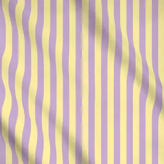 Meterware Cabana Streifen gelb lila