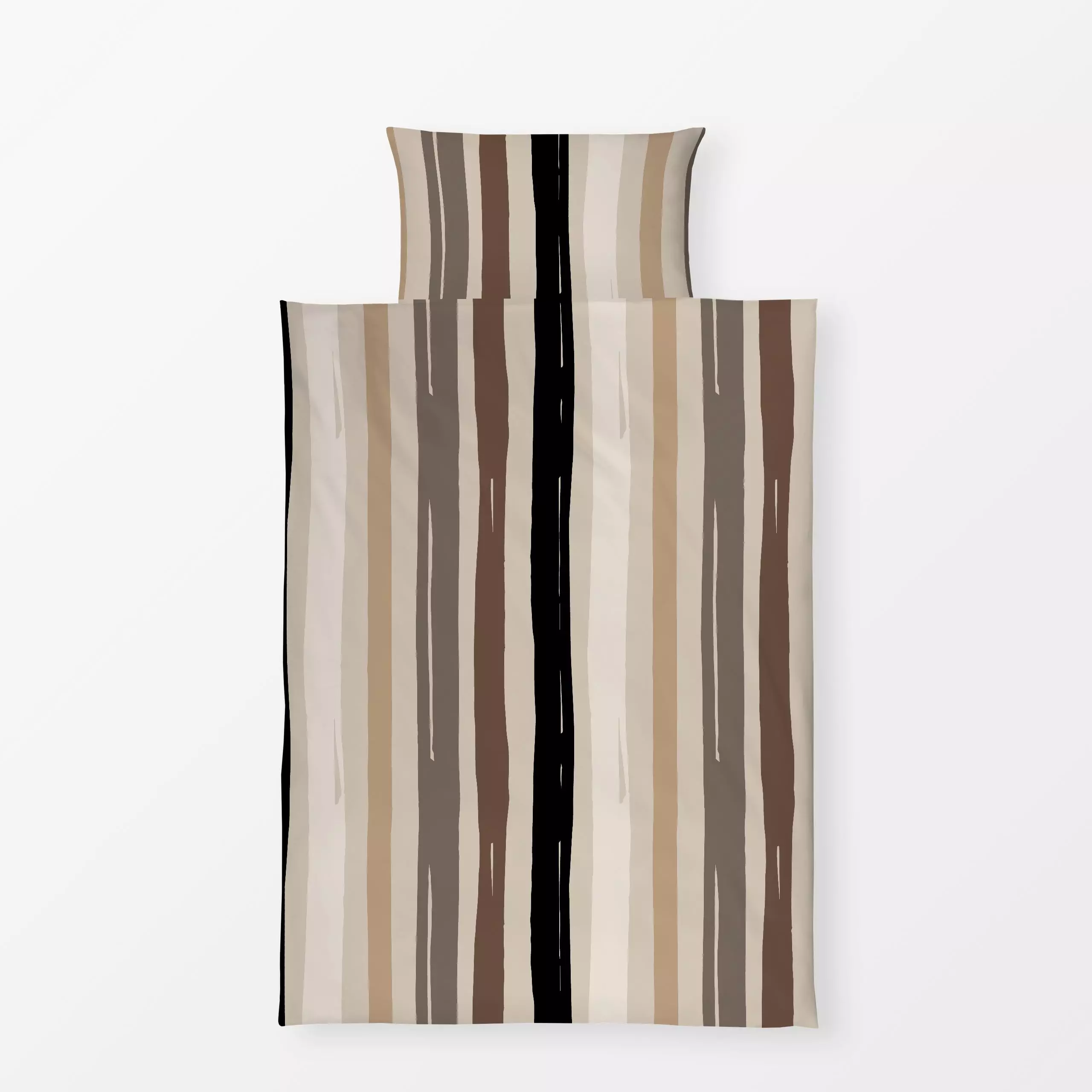 Bettwäsche Autumn Stripes Natural - Symbole & Muster - von „Kruth Design"; Muster, Linien, Streifen, Herbst, Herbstdeko, her...