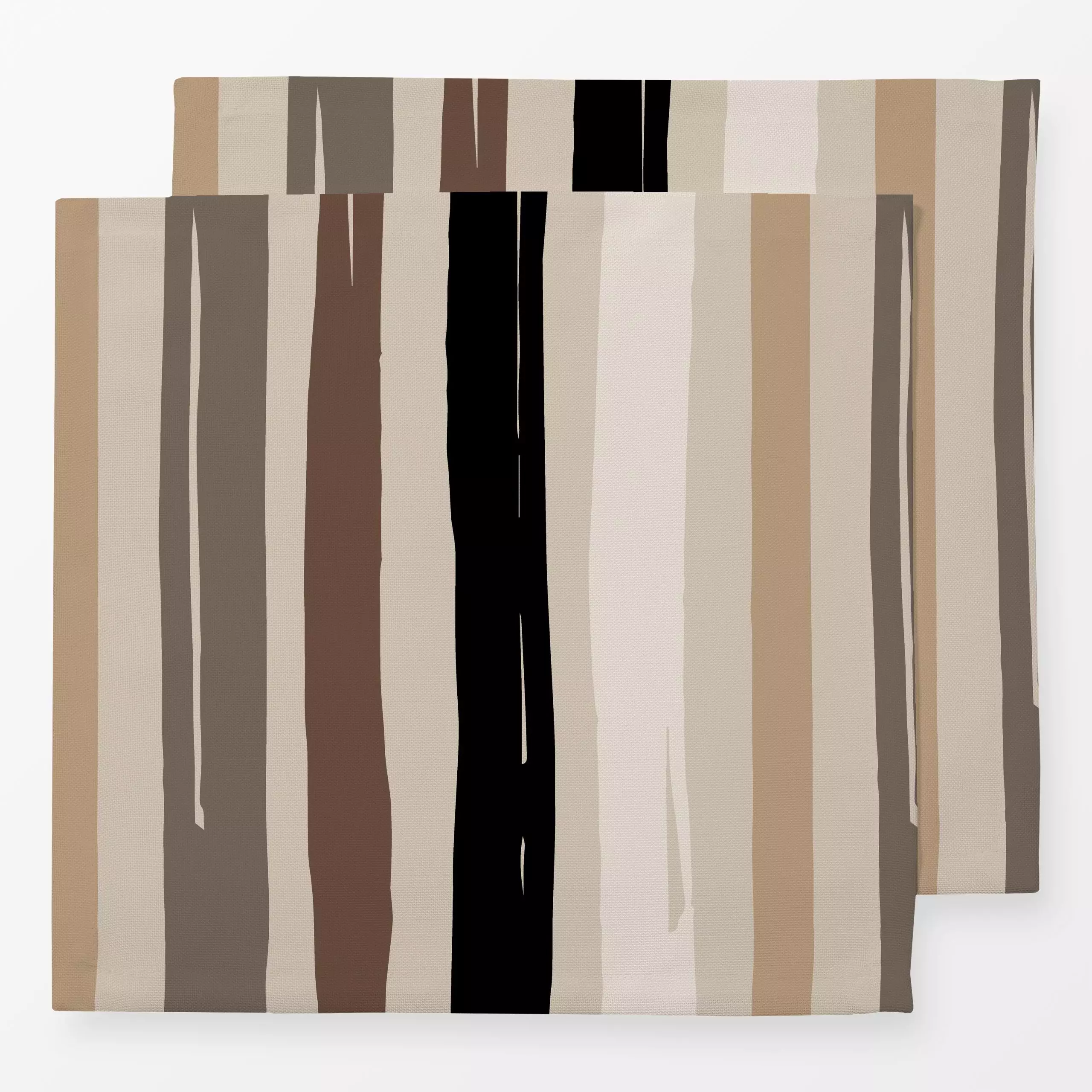 Servietten Autumn Stripes Natural - Symbole & Muster - von „Kruth Design"; Muster, Linien, Streifen, Herbst, Herbstdeko, her...