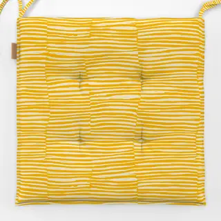 Sitzkissen Geradlinigkeit gelb