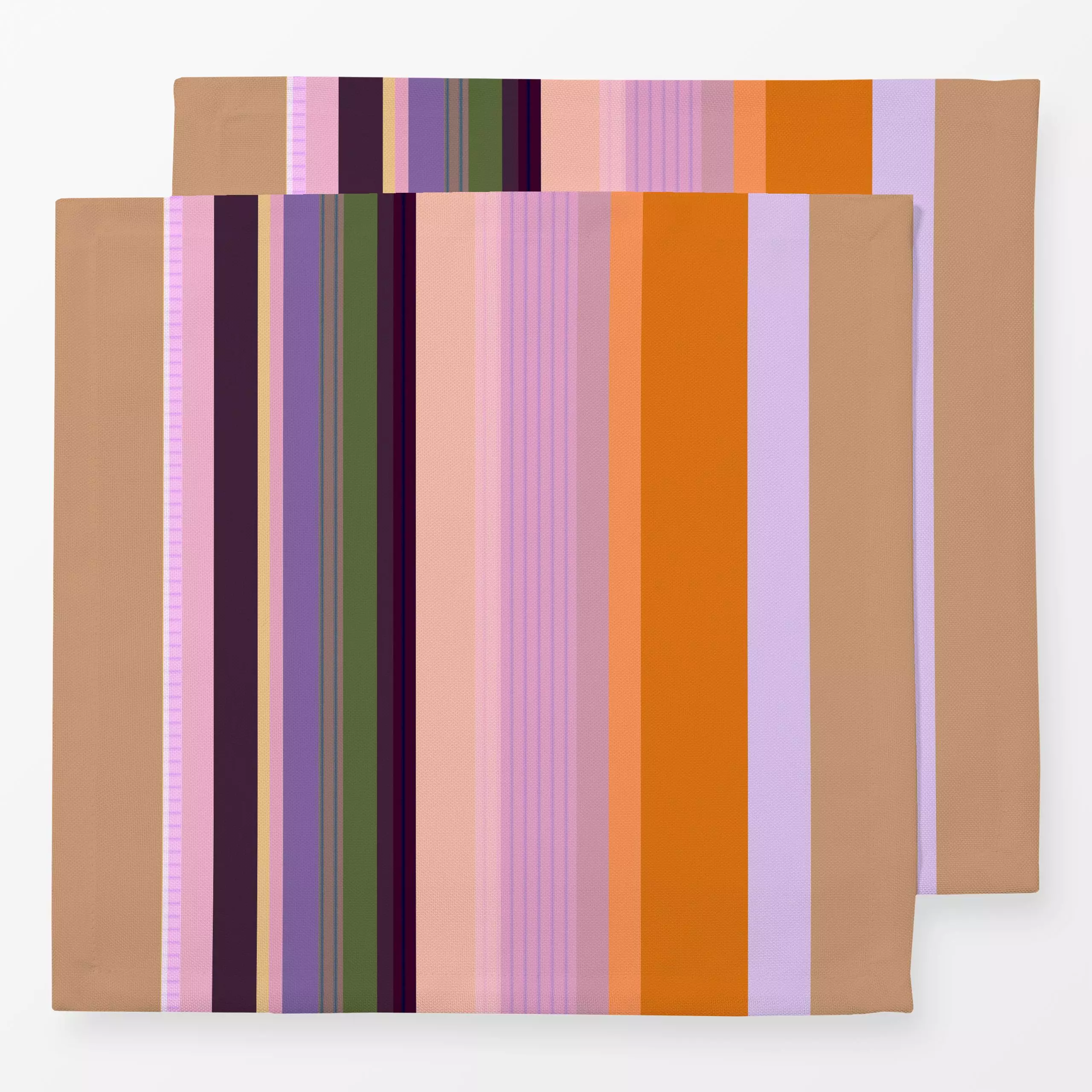 Servietten Vertikale Herbststreifen - Herbst, Symbole & Muster - von „Alisa Knöß"; Streifen, Herbstdeko, Gartendeko, flieder...