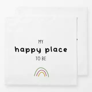 Servietten My happy place to be