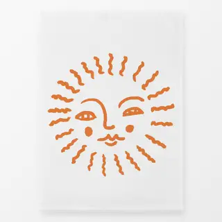 Geschirrtücher Sommer Sonne orange