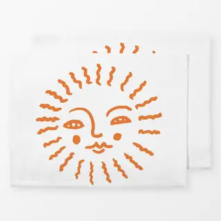 Tischset Sommer Sonne orange