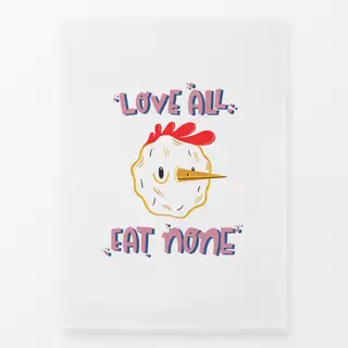 Geschirrtuch Love All Eat None