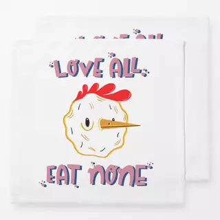 Servietten Love All Eat None