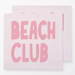 Servietten Beach Club big pink