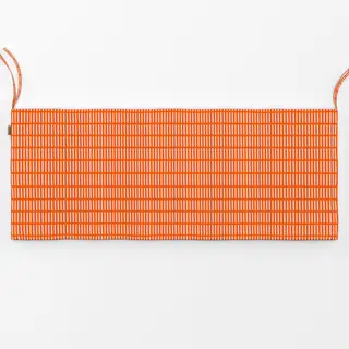 Bankauflage Sunny Orange Soft Stripes