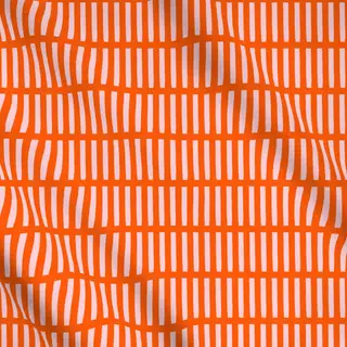 Meterware Sunny Orange Soft Stripes