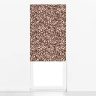 Raffrollo Wild Cat Animal Print brown