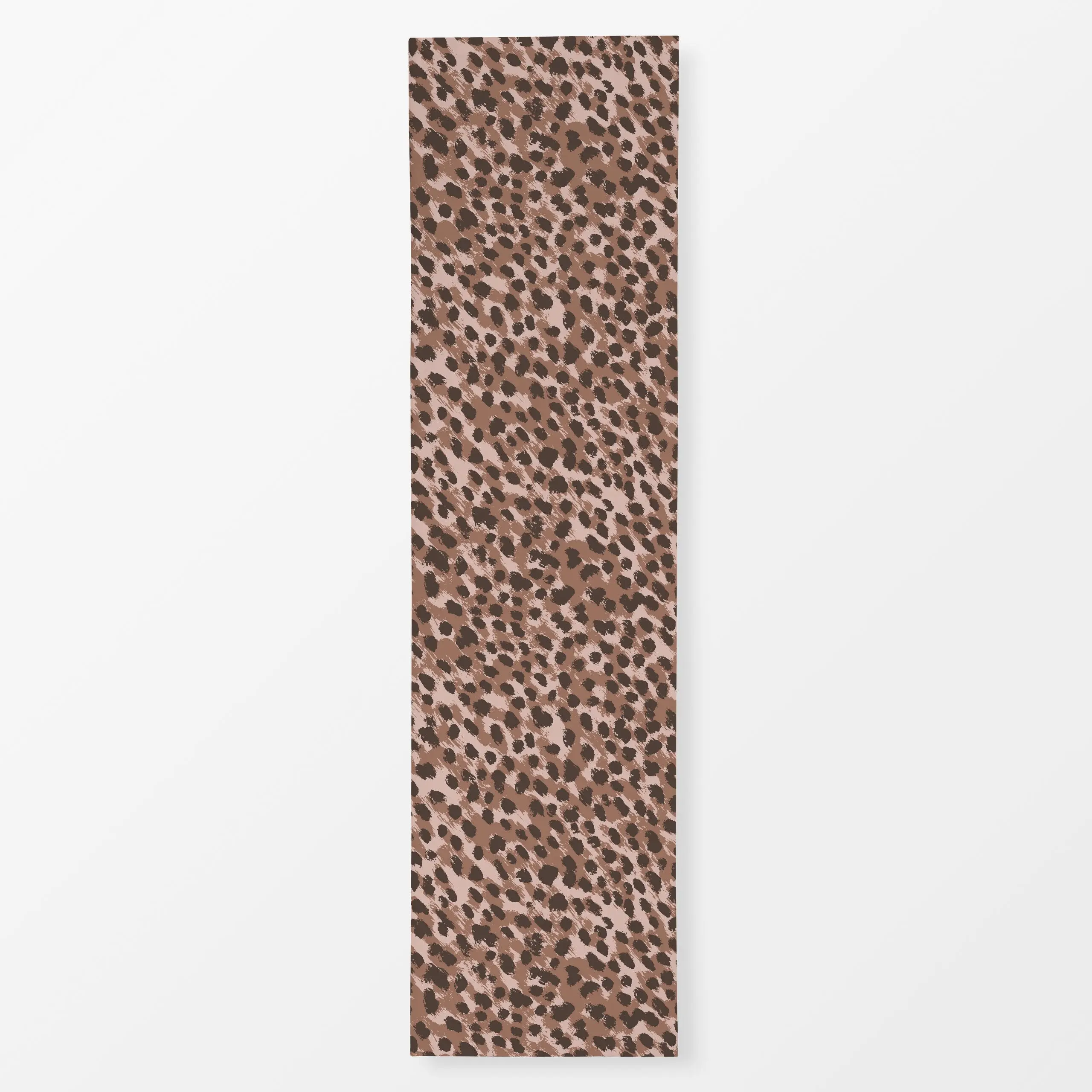 Tischläufer Wild Cat Animal Print brown - Tiere, Symbole & Muster - von „Julia Schumacher"; Wildtiere, Leo, Leopard, Wildkat...