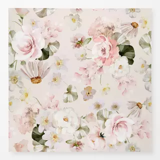 Tischdecke Vintage Sommer Blumen Rosa