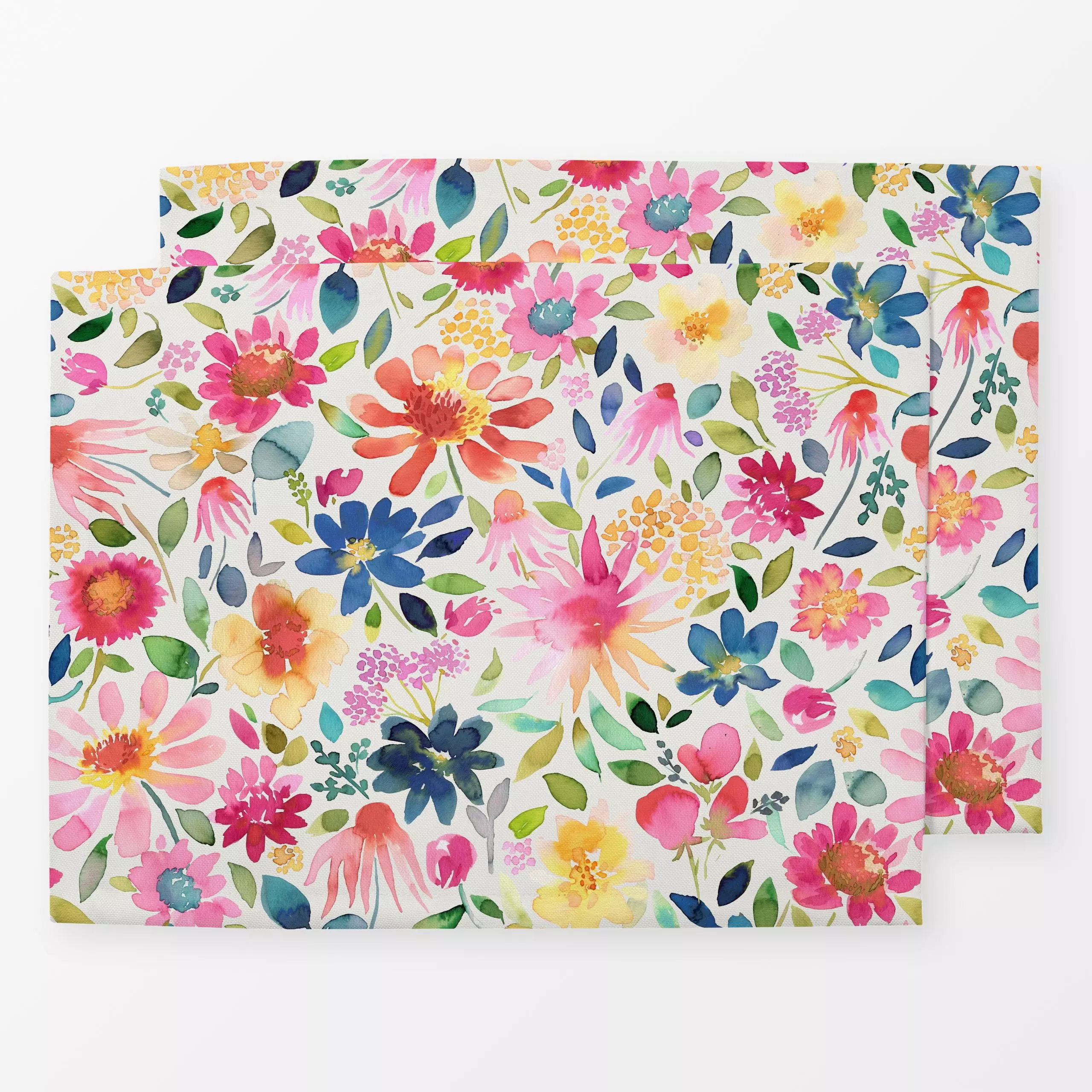 Tischset Bunt Garten Blumen Sommer, Blumen, Sommer, von Ninola Design