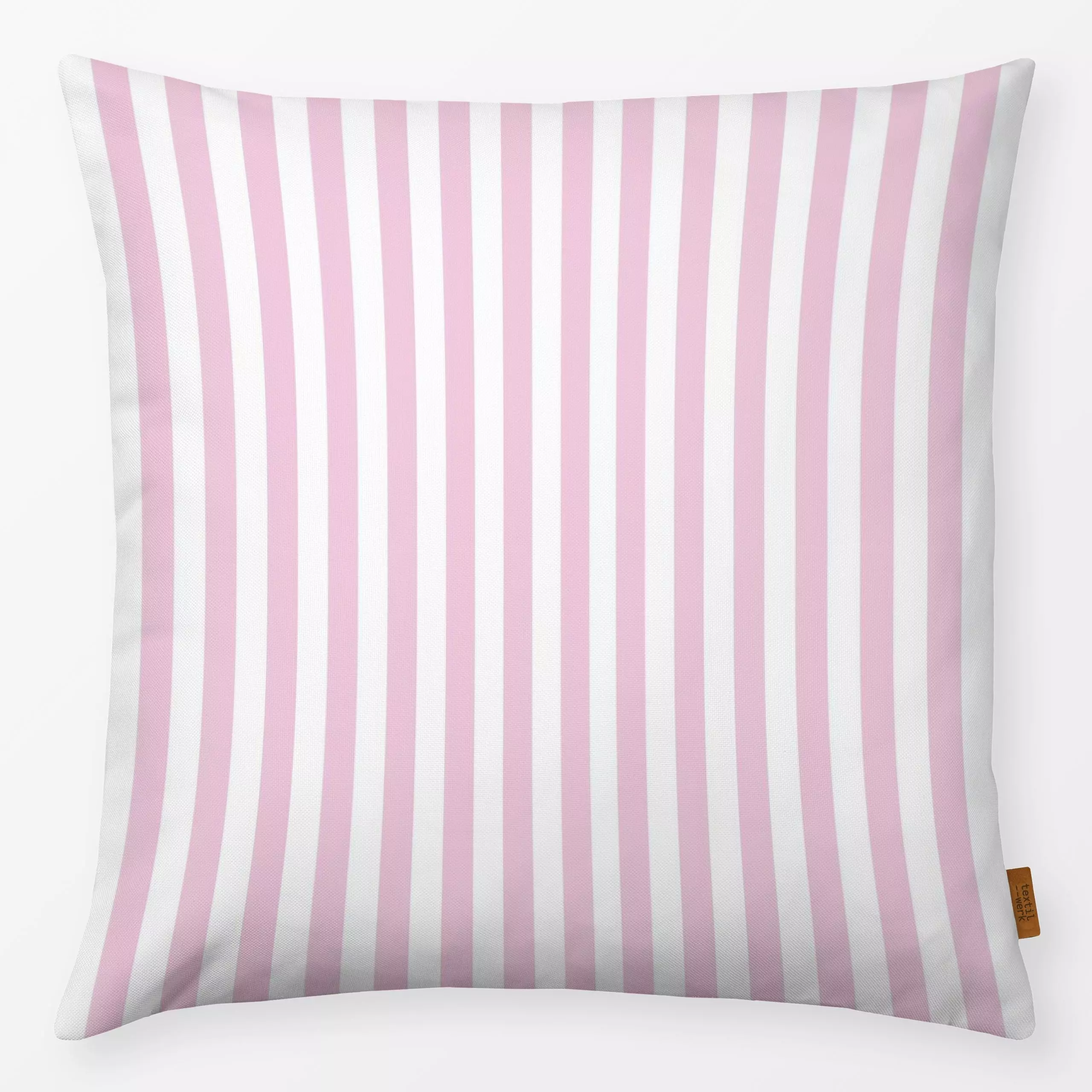Kissen Streifen rosa weiß - Weihnachten, Symbole & Muster, Anlässe - von „Vivian Hasenclever"; Streifen, rosa, Weihnachten, ...