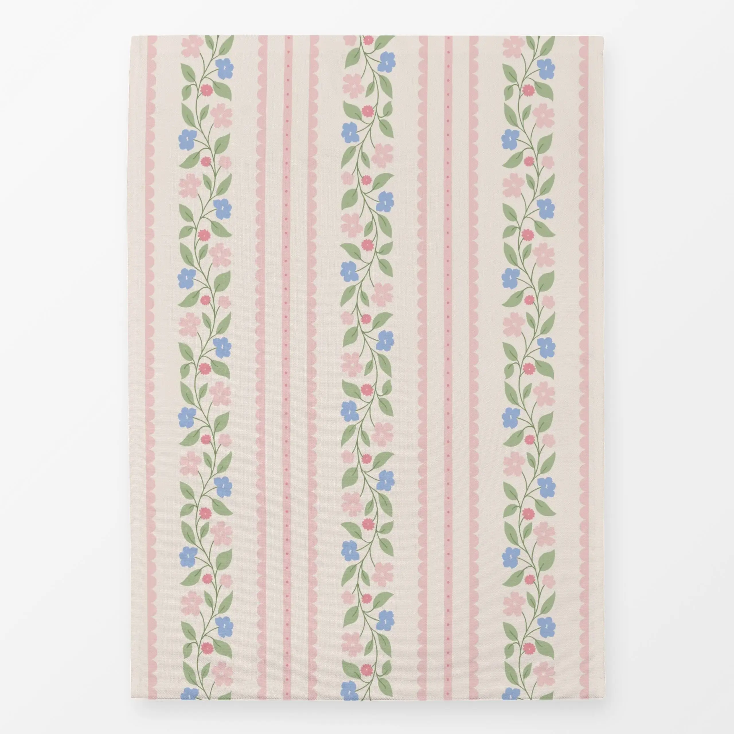 Geschirrtücher Blumen und Spitze Weiss Rosa - Blumen & Florales, Frühling, Sommer - von „DEINKI Studio"; Wildblumen, Sommerb...