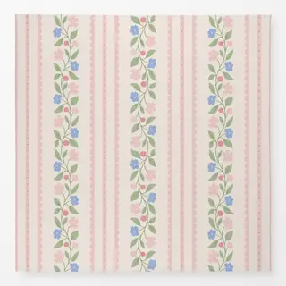 Tischdecke Blumen und Spitze Weiss Rosa