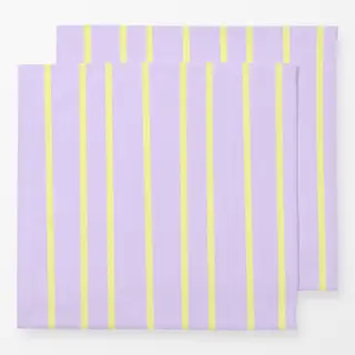 Servietten Lila Streifen