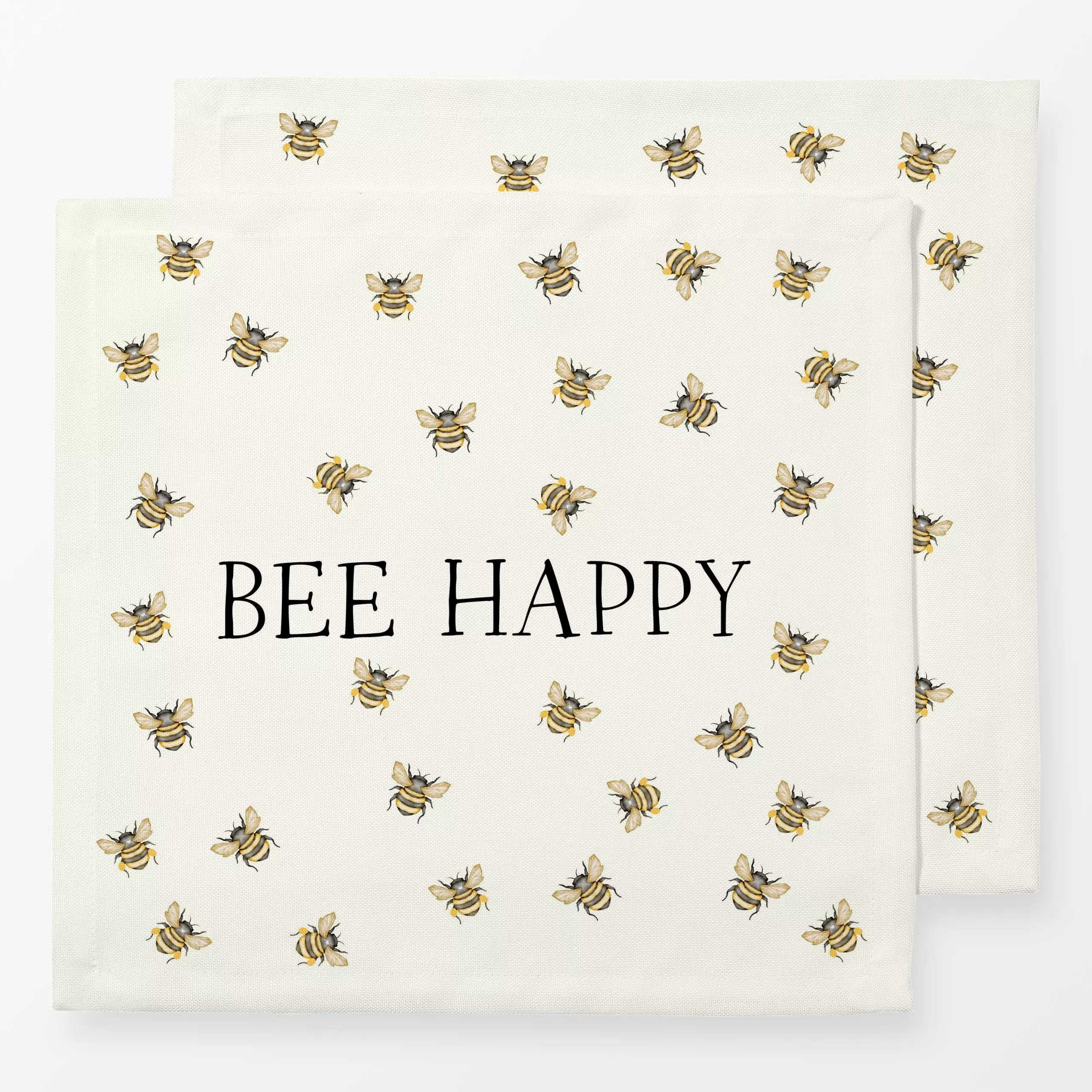 Servietten Bienen Liebe Bee Happy - Sommer, Tiere, Sprüche & Schriftzüge - von „Monika Strigel"; Bienen, spruch, Spruchkisse...