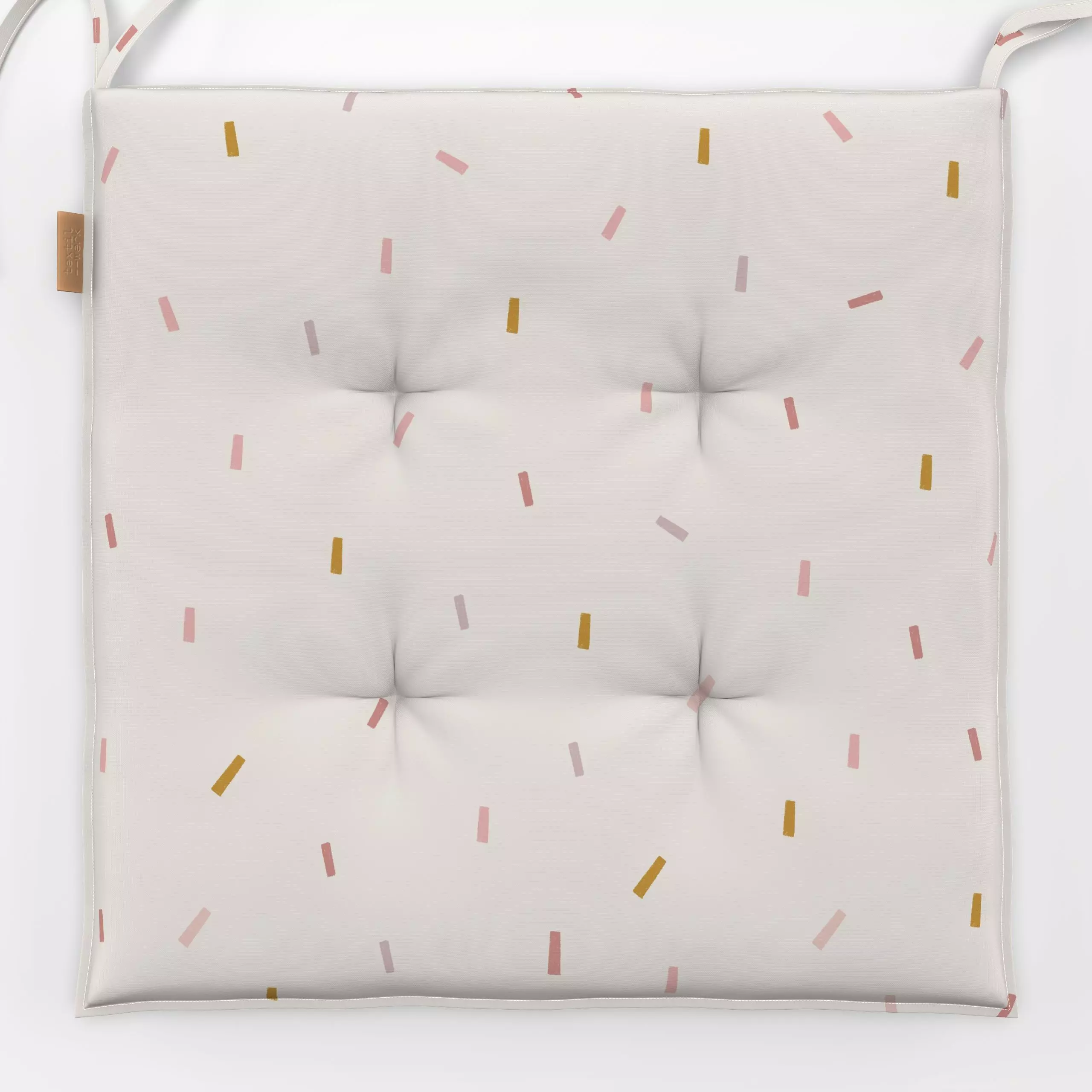 Sitzkissen Girl Power Confetti - Symbole & Muster - von „Menina Lisboa "; Abstrakt, Kinderzimmer, Kids, confetti, kidsroom