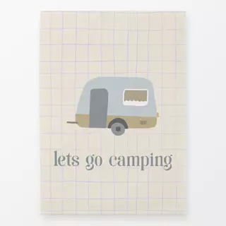 Geschirrtücher Lets go camping caravan