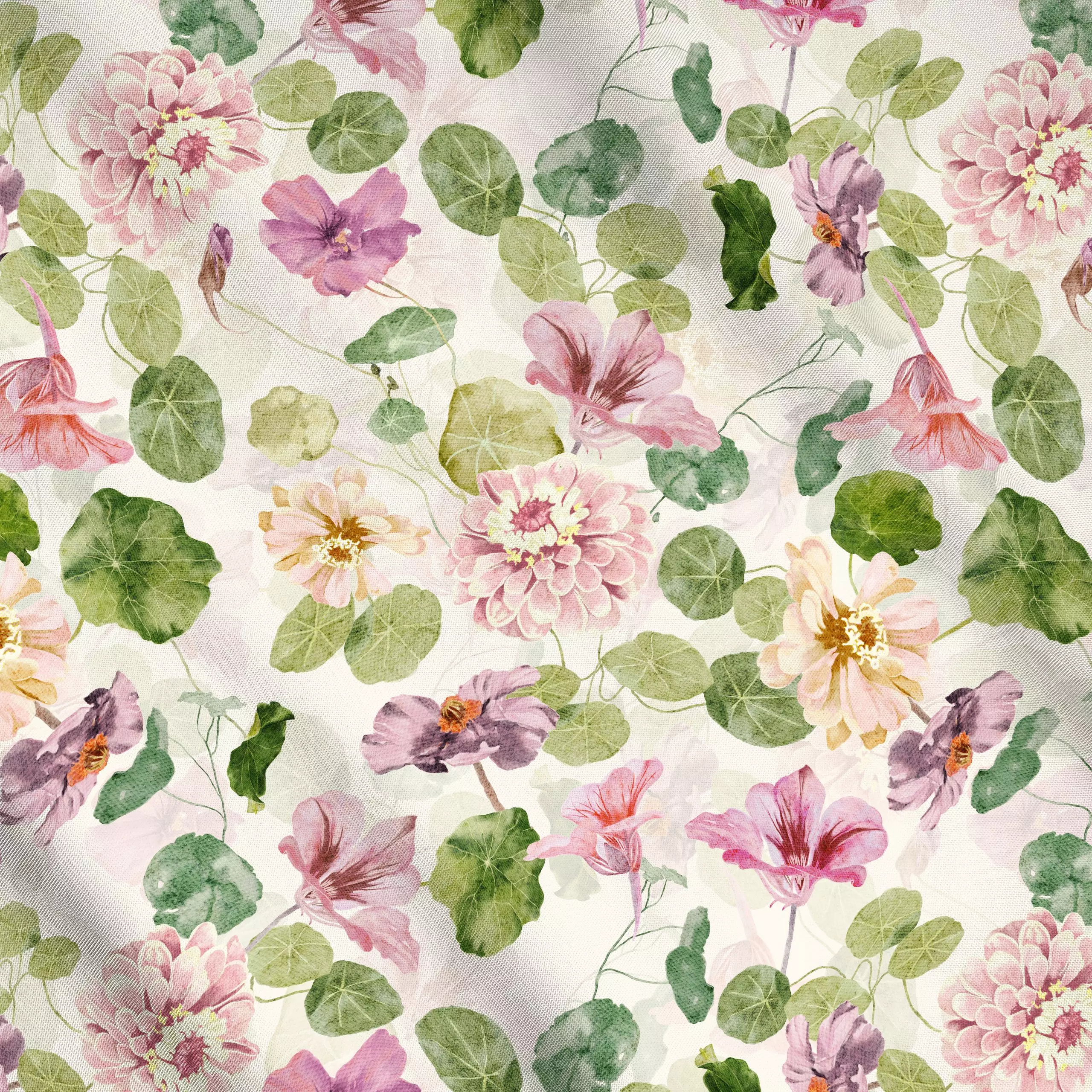Meterware Kapuziner Kresse, Blumen, Sommer, von Uta Naumann