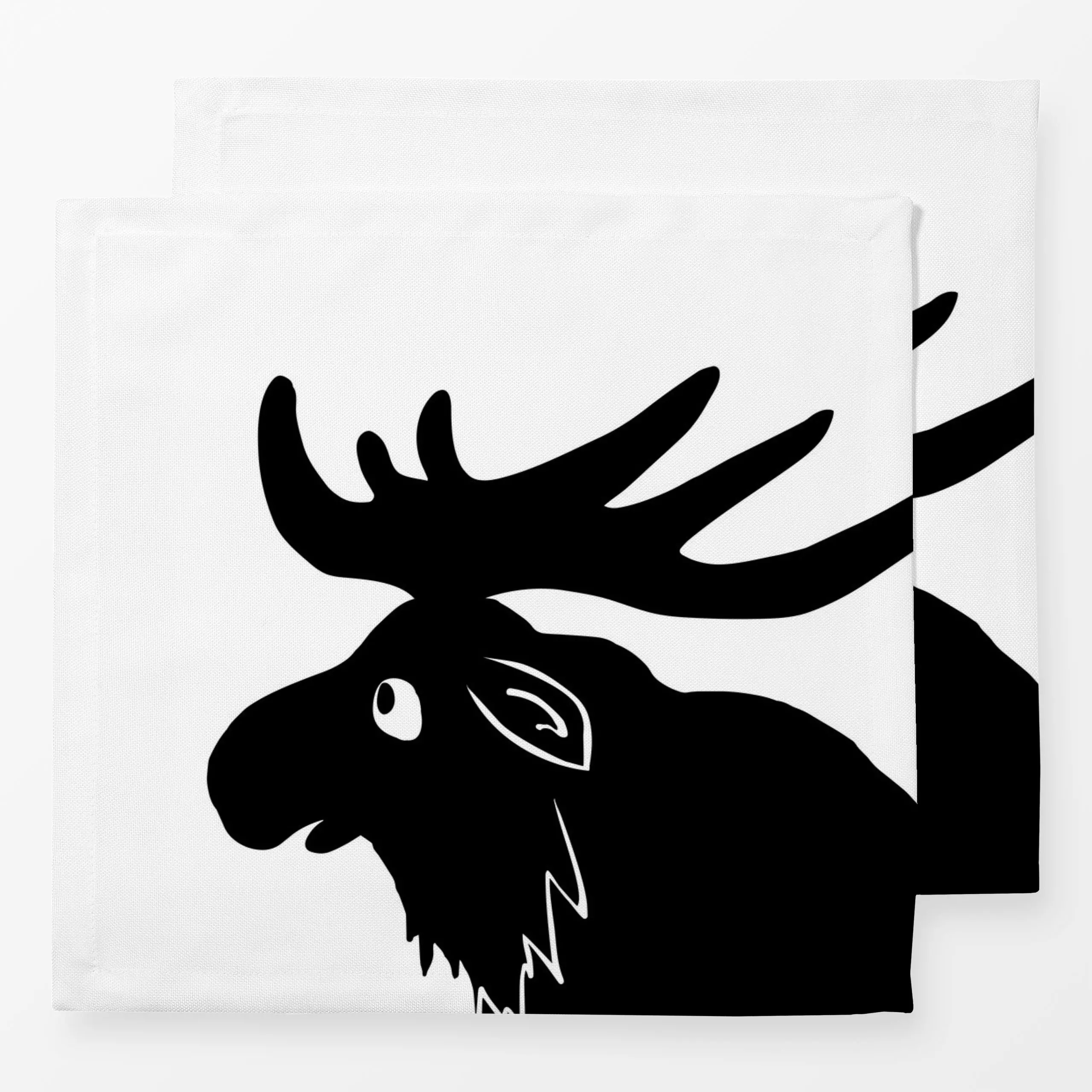 Servietten Elk - Kinderzimmer & Motive für Kinder, Tiere - von „Andrea Liesert"; Kinderzimmer, elch, Waldtiere, Schweden, Sc...