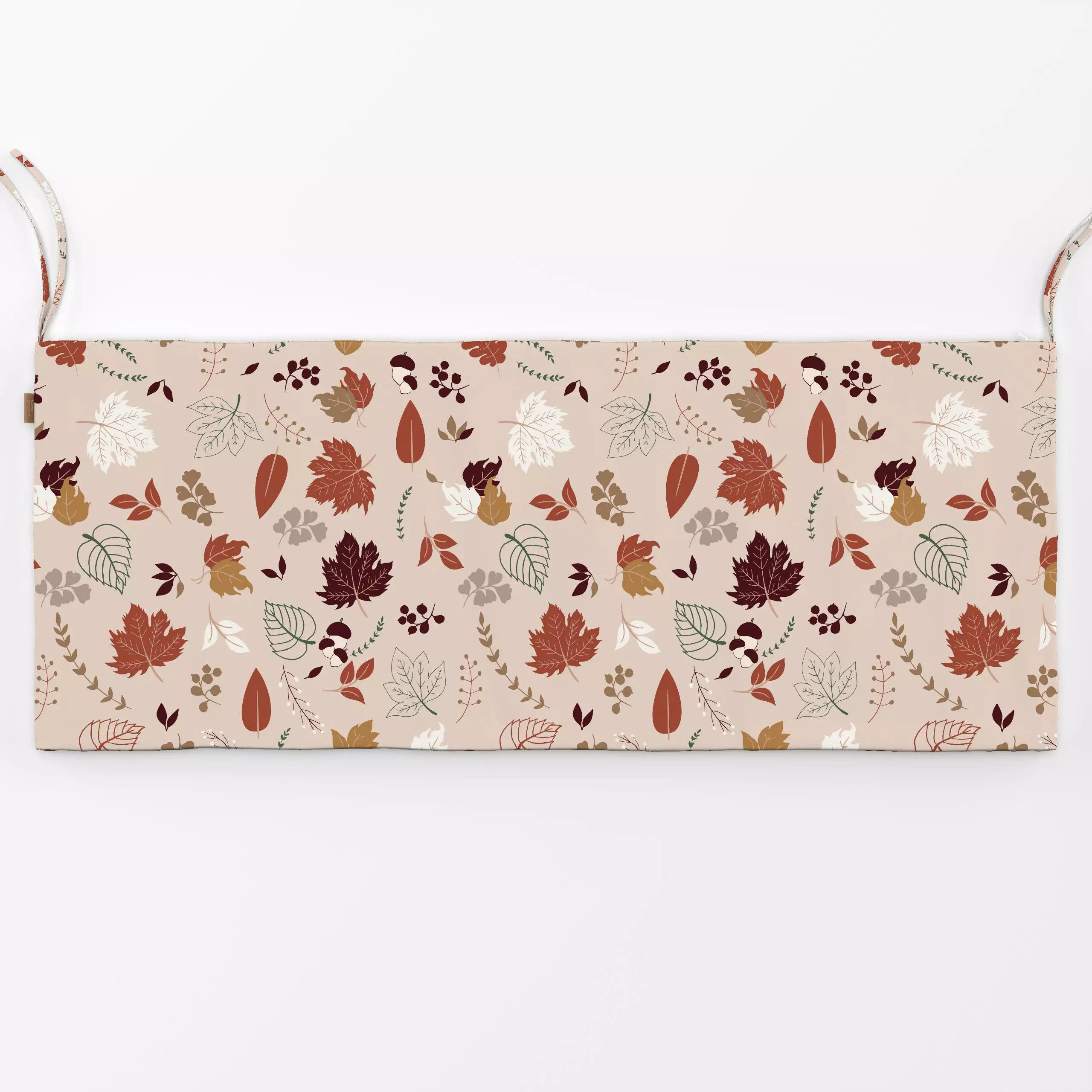 Bankauflage Autumn Leaves Pink Background - Frühling, Herbst, Natur & Landschaft - von „Monor Design"; Orange, pink, leaves,...