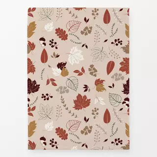 Geschirrtücher Autumn Leaves Pink Background