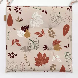 Sitzkissen Autumn Leaves Pink Background