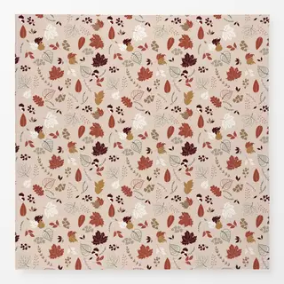 Tischdecke Autumn Leaves Pink Background