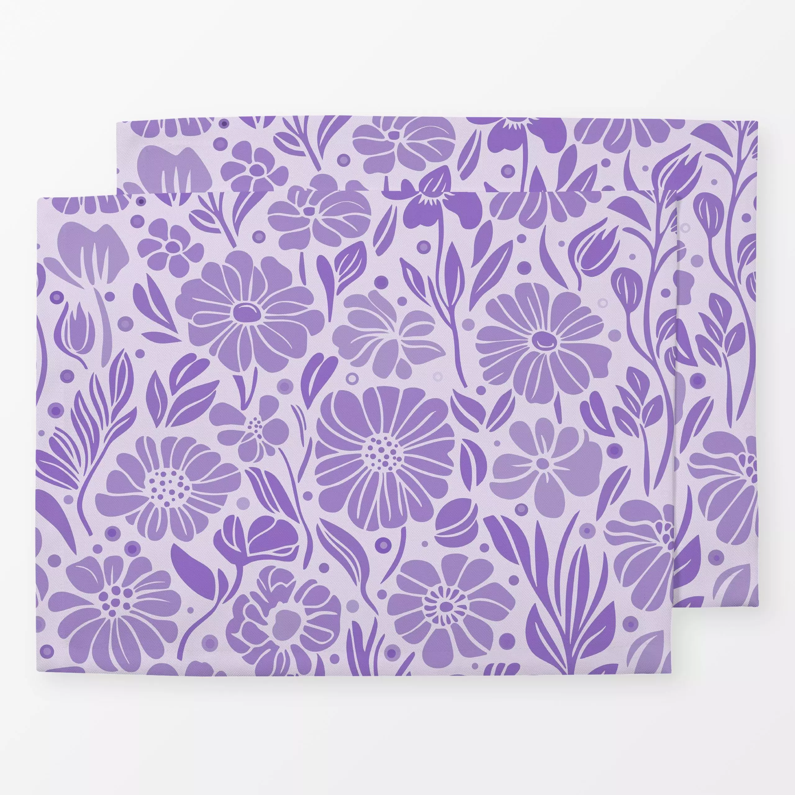 Tischset Endless Summer Purple - Blumen & Florales, Pflanzen & Botanik - von „Andrea Haase“; Natur, Sommerblumen, Sommer, bo...