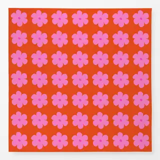 Tischdecke Blumenmuster Sommer Pink