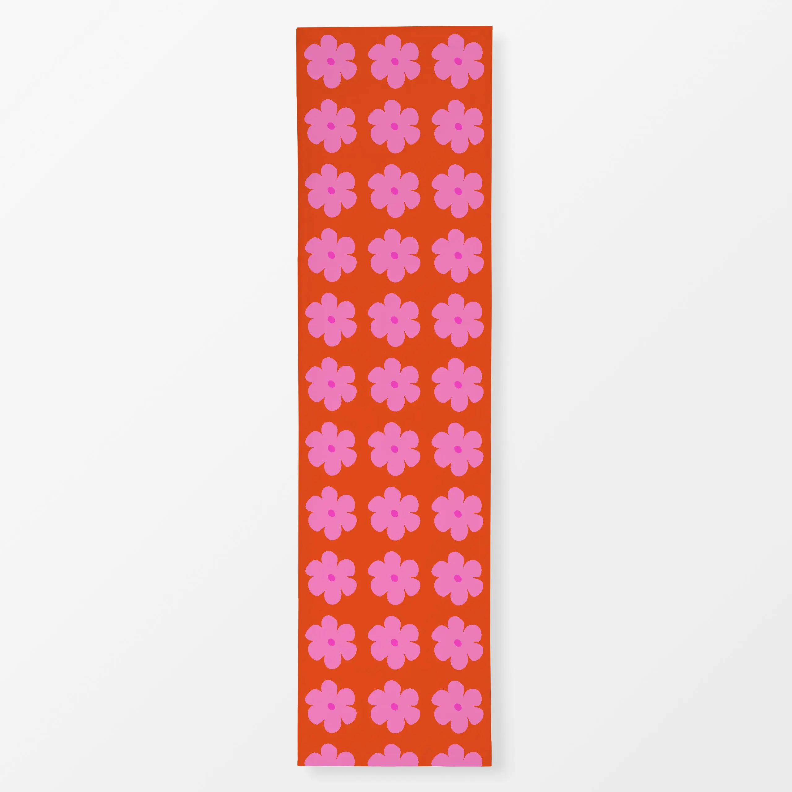 Tischläufer Blumenmuster Sommer Pink, Blumen, gemustert, Sommer, von Alisa Knöß