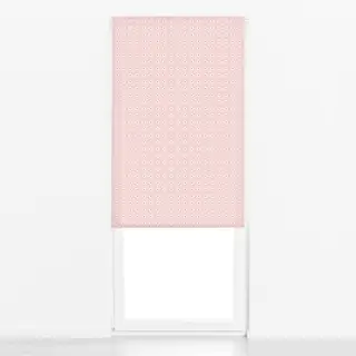 Raffrollo Blümchen Beige Rosa