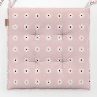 Sitzkissen Blümchen Beige Rosa