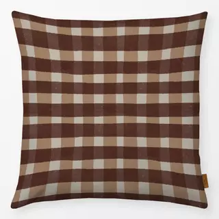 Kissen Flower Fall Checks red