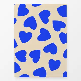 Geschirrtücher Blue Heart Pattern